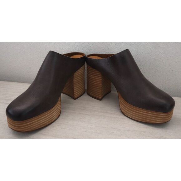 Kork-Ease KE0016922 Women's Sz 8M Gray Leather Veronica Sky-High Mules - Picture 2 of 16